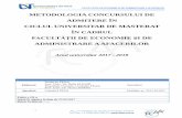 METODOLOGIA CONCURSULUI DE ADMITERE ÎN CICLUL … · managementul riscurilor Finanţe Frecvență Limba română 18 Administrarea organizaţiilor de afaceri Management Frecvență