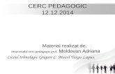 CERC PEDAGOGIC 12.12 - PROIECT DE LEC¥¢IE sus¨â€inut cu ocazia Cercului pedagogic DATA: 12.12.2014