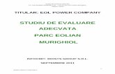 STUDIU DE EVALUARE ADECVATA PARC EOLIAN MURIGHIOL - … MURIGHIOL 2 rev1 (2).pdf · Cresterea anuala a capacitatii de generare de energie eoliana este de 29% pe an, comparativ cu