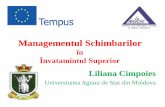 Managementul Schimbarilor - lamanche-tempus.eulamanche-tempus.eu/frontend/files/pdf/SAUM_trainings_presentation2.pdf · Obiective • • • Cunoasterea modelului procesului managementului