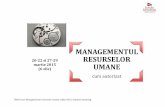 MANAGEMENTUL 20-22 si 27-29 RESURSELOR (6 zile) UMANE fileOfertă curs Managementul resurselor umane, ediția 2015, Schultz Consulting MANAGEMENTUL RESURSELOR UMANE Povestea stupului