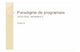 Paradigme de programare - andrei.clubcisco.roandrei.clubcisco.ro/cursuri/f/f-sym/2pp/cb/curs4.pdf · Tipare intrTipare intr--un limbaj de un limbaj de programare Tare (strong) Slaba