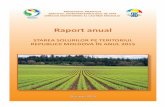 MINISTERUL MEDIULUI AL REPUBLICII MOLDOVA - meteo.md · Monitorizarea solurilor este definită ca o activitate integrată de evaluare a calităţii în raport cu condiţiile de sănătate