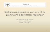 Statistica regională ca instrument de planificare a ... · 183.000 euro) în cadrul componentei de Proiect „Îmbunătățirea disponibilității și fiabilității statisticilor