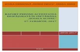 RAPORT PRIVIND ACTIVITATEA - scoalaenescu.roscoalaenescu.ro/site/wp-content/uploads/2013/03/Raport-privind-activitatea... · Luni, 27.03.2017 - Codul bunelor maniere în societate