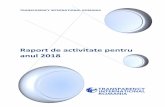 Raport de activitate pentru anul 2018 - transparency.org.ro · Consultanţă – scriere proiecte cu fonduri europene 22.491,00 (inclusiv TVA) Contract de servicii UAT Primăria Municipiului
