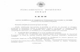  · PARLAMENTUL ROMÂNIEI SENAT LEGE pentru modificarea completarea Ordonantei Guvernului nr.26/2000 cu privire la asociatii fundatii Senatul adoptä prezentul proiect de lege