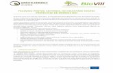 TRAINING PENTRU SETORUL DE FINANTARE DESPRE PROIETELE …biovill.eu/wp-project/uploads/2018/01/Summary-D-5.3-RO.pdf · European Union’s Horizon 2020 research and innovation programme