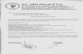 raport sem I 2014 bilant - aro-palace.ro · Ior, datoriilor capitalurilor proprii, precum contul de profit pierdere. SC Aro-Palace SA informeazä publicul investitor asupra faptului