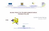 Prezentare Bune practici - anfp.gov.ro MRU/Prezentare Bune practici.pdf · proiect, întrucât asemenea discuŃii pot consolida toate aspectele proiectului: de la identificarea locaŃiilor