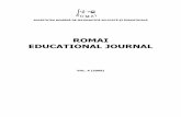 ROMAI EDUCATIONAL JOURNAL - profs.info.uaic.rojromai/romaiedujournal/arhiva/2009/REdJv4.pdf · mea a fost controlată de către mai mulţi tovarăşi inspectori de specialitate ai