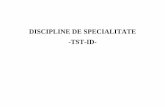 DISCIPLINE DE SPECIALITATE -TST-ID-etc.upt.ro/uploads/2016/06/4_TST-ID_Specialitate_Part1.pdf · Suprafaa terestr intervine asupra propagrii undelor radio prin geometrie (convexitate,