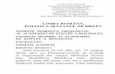 LIMBA ROMÂNĂ, POLITICA ȘI STATUL DE DREPT - asm.md Romana_ politica_statul de drept_R__docx(1).pdfdedicată limbii sale naționale. Fără îndoială, 2 este un prilej de bucurie.