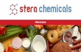 AlimentareFood - sterachemicals.ro Departamente Stera... •Stera Chemicals este unul din principalii distribuitori de materii prime de pe piata romaneasca. •Realizand legatura intre