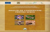Proiect cofinanțat din Fondul European de Dezvoltare ... Masuri de... · limitarea încărcăturii de animale pe pășunile din zona carstică (sub 0,5 UVM / ha); folosirea dolinelor