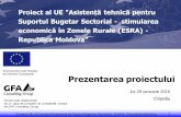 Suportul Bugetar Sectorial - stimularea - crpe.ro fileProiect UE: AT pentru Programul de Suport Bugetar Sectorial - ESRA - Republica Moldova 1 Proiect este implementat de un grup de