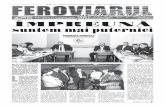 Ziarul apare }MPREUN+ suntem mai puternicitracer.railway.md/newspaper/ro/2016/paper-ro-2016-10-27--31.pdf · Ziarul apare din 1 mai 1941 ZIAR AL COLECTIVULUI C+II FERATE DIN MOLDOVA