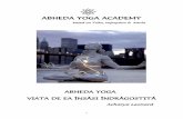 ABHEDA YOGA ACADEMY - based on Trika Vajrayana &Kaula · asane – posturi yoga nemişcate – kriya-uri – procedee în mişcare – diverse metode de control al respiraţiei –