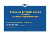 Planul de Investitii pentru Europa - stadiul implementarii- · † Investitorii pot cauta oportunitati de investitii in toata Europa (dupa volum, sector, localizare) Promotori publici