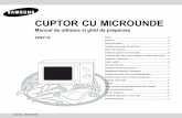 CUPTOR CU MICROUNDE - usermanual.wiki · Tocmai ati achizitionat un cuptor cu microunde SAMSUNG. Manualul de instructiuni cuprinde informatii importante referitoare la prepararea