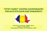 “Stop cadru asupra radiografiei fiscalitatii bancare romanesti · Bancile romanesti au fost obligate sa aplice noile reglementari ... Noi modificari aduse Codului Fiscal din Romania