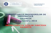 CONSFĂTUIRILE PROFESORILOR DE MATEMATICĂ IALOMIȚAisjialomita.ro/files/matematica/Matematica - consfatuiri septembrie... · • Ordin/metodologie, în vigoare, pentru evaluarea