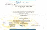 Certificat IFS Sectia Congelate Eforie - dobrogeagrup.rodobrogeagrup.ro/wp-content/uploads/2015/06/Certificat-IFS-Sectia-Cong... · rina certificat nr. gdo/13/66 certifica te no.