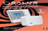 Termostat ambiental programabil cu radio comandă de utilizare.pdf · 4 RT300RF MANUAL DE INSTRUCŢIUNI INTRODUCERE Un termostat RF este un dispozitiv care permite controlul unui