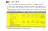 S.C. LLK LUBRICANTS ROMANIA S.R.L. ULEIURI HIDRAULICE ...profittool.ro/R/cataloage/cat_020357/uleiuri_hidraulice_lubricant_rom.pdf · masina cu roti dintate tip FZG: - treapta de