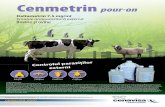 Deltametrin 7,5 mg/ml Emulsie antiparazitară externă ...veterindistribution.ro/wp-content/uploads/2016/12/Cenmetrin-flyer.pdf · Deltametrin 7,5 mg/ml Emulsie antiparazitară externă