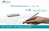 IRISNotes Air - irislink.com · Nu despărțiți cuvintele în silabe la capăt de rând. În schimb, dacă nu aveți spațiu, scrieți cuvântul întreg pe rândul următor. Utilizați
