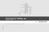Condens 2000 W - centralinstal.ro · necesită guri de vizitare pentru verificare la o distanţă de cel mult 0,3 m faţă de coturi. • În cazul secţiunilor verticale se poate