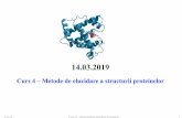 BIOINFORMATICĂ APLICATĂ ÎN BIOLOGIA STRUCTURALĂ · 3/13/19 Curs IV -Determinarea structurii proteinelor 3 Elucidarea structurii primare a proteinelor 1.Stabilirea aminoacizilorce