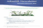 ARmHE Newsletter - asociatiamhc.ro · Metodologia de calcul a tarifului reglementat pentru capacitățile cu puteri instalate mai mici de 500 kW a fost publicată de ANRE și pare