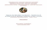 Opera lui Dimitrie Cantemir – fundament al întemeierii ... cantemir program 2018.pdf · Prof.univ.dr. Ion CRAIOVAN, Institutul Internațional pentru Drepturile Omului, UCDC Doctor