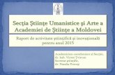 Secţia Ştiinţe Umanistice şi Arte a Academiei de Ştiinţe a ... · artistice (simbolismul, parnasianismul) şi acţiunilor de promovare a imaginii politice şi culturale a României