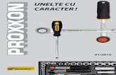 UNELTE CU CARACTER - smart-trade.ro PROXXON... · Setul include chei tubulare pentru bujii de 16, 18 si 21mm. Mai multe detalii in poza alaturata. NO 23 110 Setul special pentru suruburile