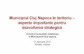 Municipiul Cluj Napoca în teritoriu aspecte importante pentruconsiliulciviclocal.ro/wp-content/uploads/2013/09/doc/prezentareD-naVrabete.pdf · • Creşterea eficienţei economiei