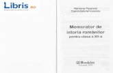 Memorator de istoria romdnilor - cdn4.libris.ro de istoria romanilor... · Bibliografie 1. Academia Romdnd, lstoria romdnilor (vol. lll-Vlll), Ed. Enciclopedicd, Bucuregti, 2001 -2003.