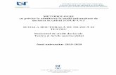 METODOLOGIE cu privire la admiterea la studii universitare ...fmt.uvt.ro/.../07/Metodologie-ADMITERE-Doctorat-TEATRU-septembrie-2019.pdf · organizează concurs de admitere la doctorat