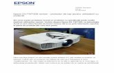 Epson EH TW7200 review - proiector de top pentru ... · optic al unui aparat de acest tip. Ce inseamna garantia de 4. 000 de ore de functionare, atat cat ofera Epson, ca exemplu concret