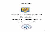Planul de contingenta al României pentru influenţa aviară · 4 păsări, asupra semnelor de boală şi a măsurilor ce trebuie aplicate pentru menţinerea statusului indemn al