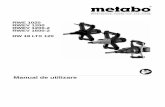 Manual de utilizare - Generatoare agt METABO/PDF/INSTRUCTIUNI... · si datele tehnice specificate in acest manual. Programul complet de accesorii se gaseste in catalogul general Metabo.
