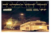 Raport RATT 1999 · În Ultimii ani, R.A.T.T. cu spriiinUl Primöriei Timisoara ;i-a propus eficientizarea transportului public, concomitent îmbunötötirea calitätii serviciilor