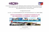 organizează A IV-a CONFERINŢĂ NAŢIONALĂ A SRCMD · facultatea de medicinĂ dentarĂ craiova societatea romÂnĂ pentru cercetare În medicina dentarĂ organizează a iv-a conferinŢĂ
