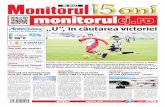 VINERI - SÂMBĂTĂ - Monitorul de Cluj fileElevii lui Ionel Ganea au făcut cel mai bun meci al sezonului în derby-ul de duminică cu CFR și doar ghinionul a făcut ca „studenții“