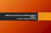 DEFICITUL BUGETAR ȘI DATORIA PUBLICĂ CURS 11 Prof.dr ... 11_FP_2018.pdf · Serviciul datoriei publice: totalitatea sumelor reprezentând rate de capital, dobânzi, comisioane şi