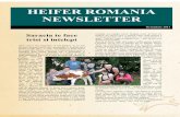 HEIFER ROMANIA NEWSLETTER Romania Newsletter Octombrie 2011.pdf · Asa au si facut, copii sunt trup si suflet pentru familie. Lucreaza cot la cot cu parintii lor la diferite munci.
