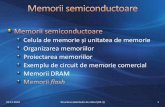 Celula de memorie și unitatea de memorie Organizarea ...users.utcluj.ro/~baruch/media/ssc/curs/SSC-Memorii-3.pdf · 15.04.2019 Structura sistemelor de calcul (03-3) 1. Arhitectura