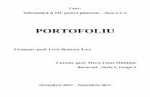 PORTOFOLIU - informaticainscoli.ro Aplicaţii din viaţa cotidiană şi din matematică Timp alocat: 2 ore COMPETENŢE SPECIFICE 1.1. Utilizarea eficientă şi în condiţii de siguranţă